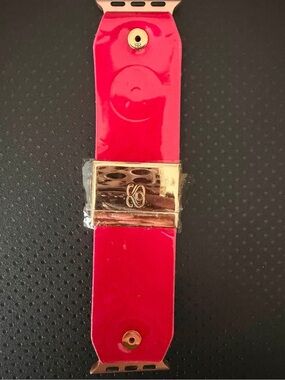 Spark*l Hot Pink Vernis Patent Leather Watch Band for Women